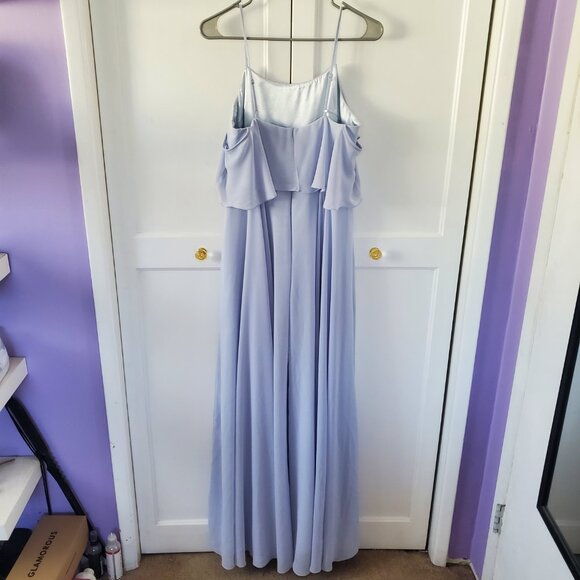 Powder Blue Off Shoulder Maxi - Picture 3 of 6